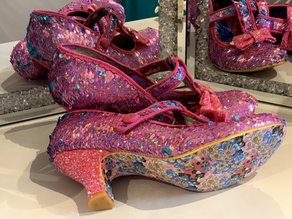 Irregular Choice Lazy River Rockamilly Exclusive Pink Sequin